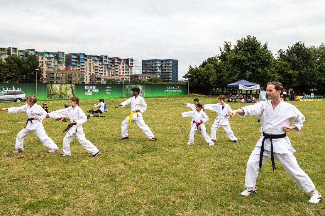 Karate demo at GMV Summer Fayre, 15 July 2017