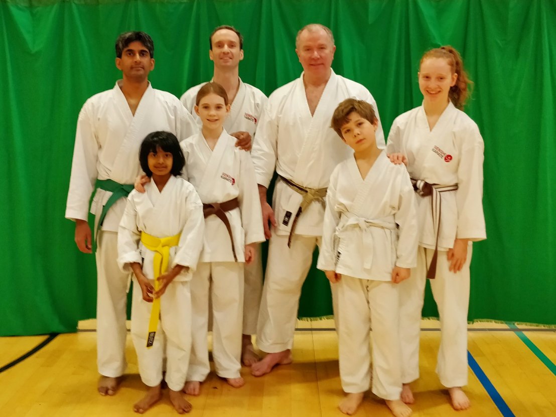 Sensei Frank Brennan with Senshi Karate members